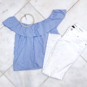 Off-shoulder blouse